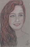 Portrait de la violoniste Camille Berthollet