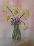 Bouquet de jonquilles et de  jacinthes