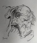 Etude pour le fils puni d'après Jean Baptiste Greuze