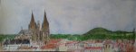 Clermont-Ferrand vue sur la  Cathédrale et le Puy de Dôme