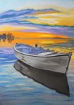 Quiétude au coucher du soleil